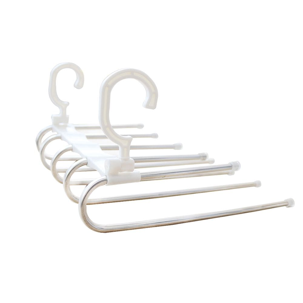 Cabide Organizador Multiuso Para Calça De Inox E Plástico 16X24x32cm
