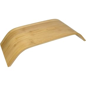 BANDEJA HOME&CO RETANGULAR BAMBU 10x54x24cm NATURAL CAFÉ DA MANHÃ