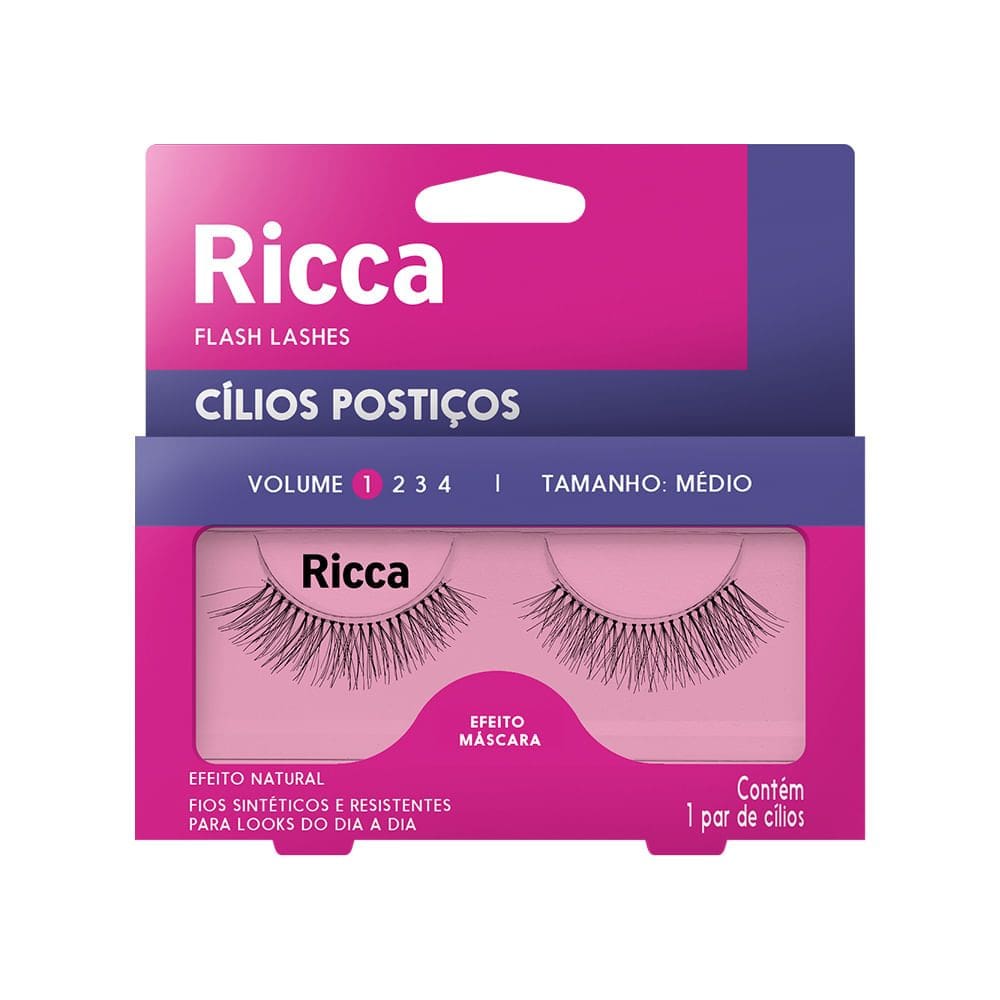 Cílios Postiços Efeito Máscara Ricca