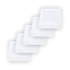 Painel Led Avant Quadrado Sobrepor 6W 4000k Branco 5 Und