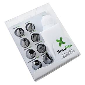 Kit Básico Bicos De Confeitaria Com 10 Pecas Bricoflex