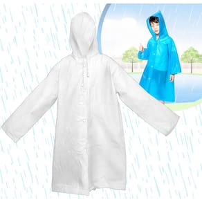 Capa De Chuva Infantil Impermeável Com Capuz