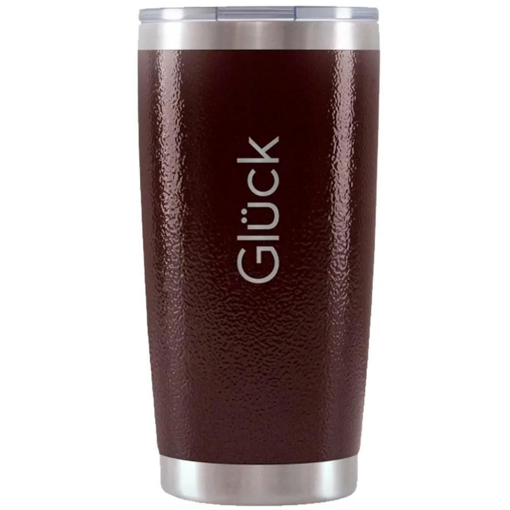 Copo Térmico Glück 591ml Aço Inox Copo Para Cerveja Café Com Tampa Abre Fecha