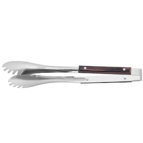 Pegador Carne Inox Polywood Churrasco Cabo Vermelho Castanho Tramontina