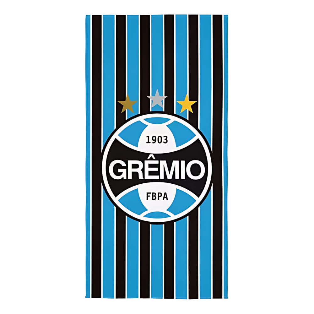 Toalha Aveludada Transfer Gremio 70 cm x 1,40 m Com 1 peca - 7891354366132 (Desc.Item : 5,00%)