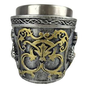 Copo Shot Dosador Medieval Guerreiros Templários Inox 30Ml