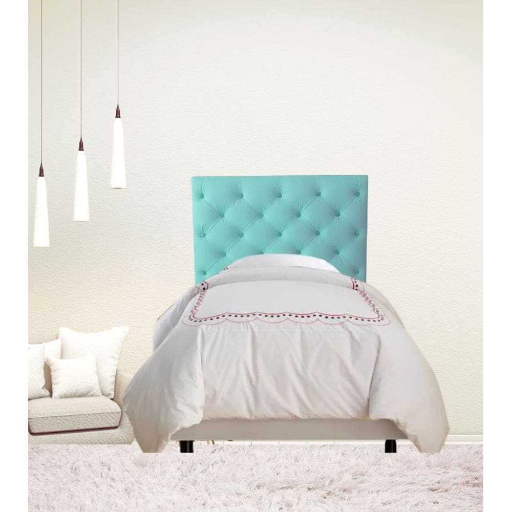 Cabeceira Solteiro Glamour Paris Captonê Veludo Verde