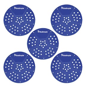 5 Telas Para Banheiro Mictorio Bralimpia Cor Azul 15Cm
