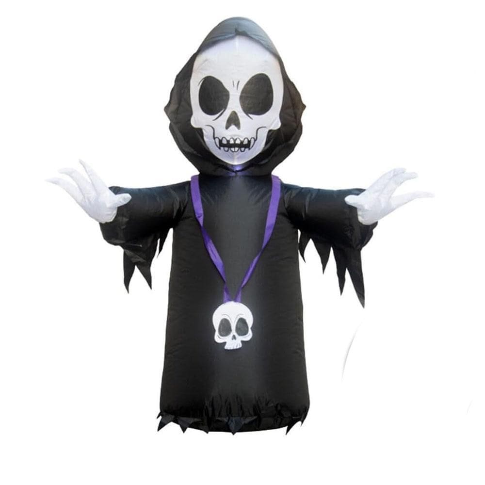 Decoração Caveira Da Morte Inflável 120Cm Halloween Ydh