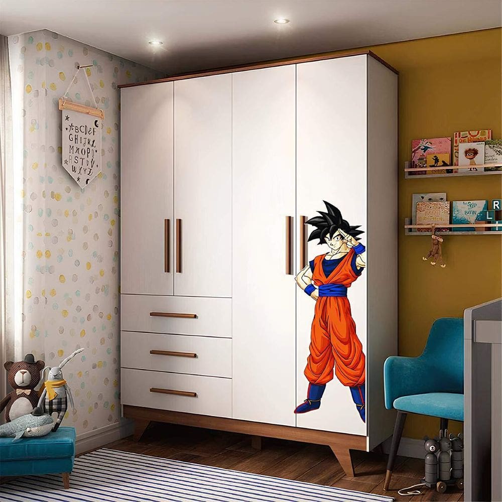 Adesivo Para Guarda Roupa Goku Mod01