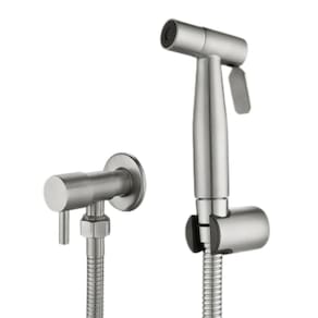 Ducha Higienica Inox Escovada Banheiro Chuveirinho 1/4 Volta