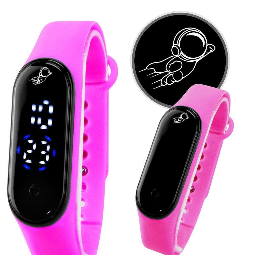 Prova Dagua Relogio Digital Infantil Bracelete Ajustavel