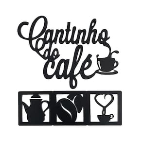 Kit Placas Mdf Cantinho Do Café Painel Decorativo Plaquinha