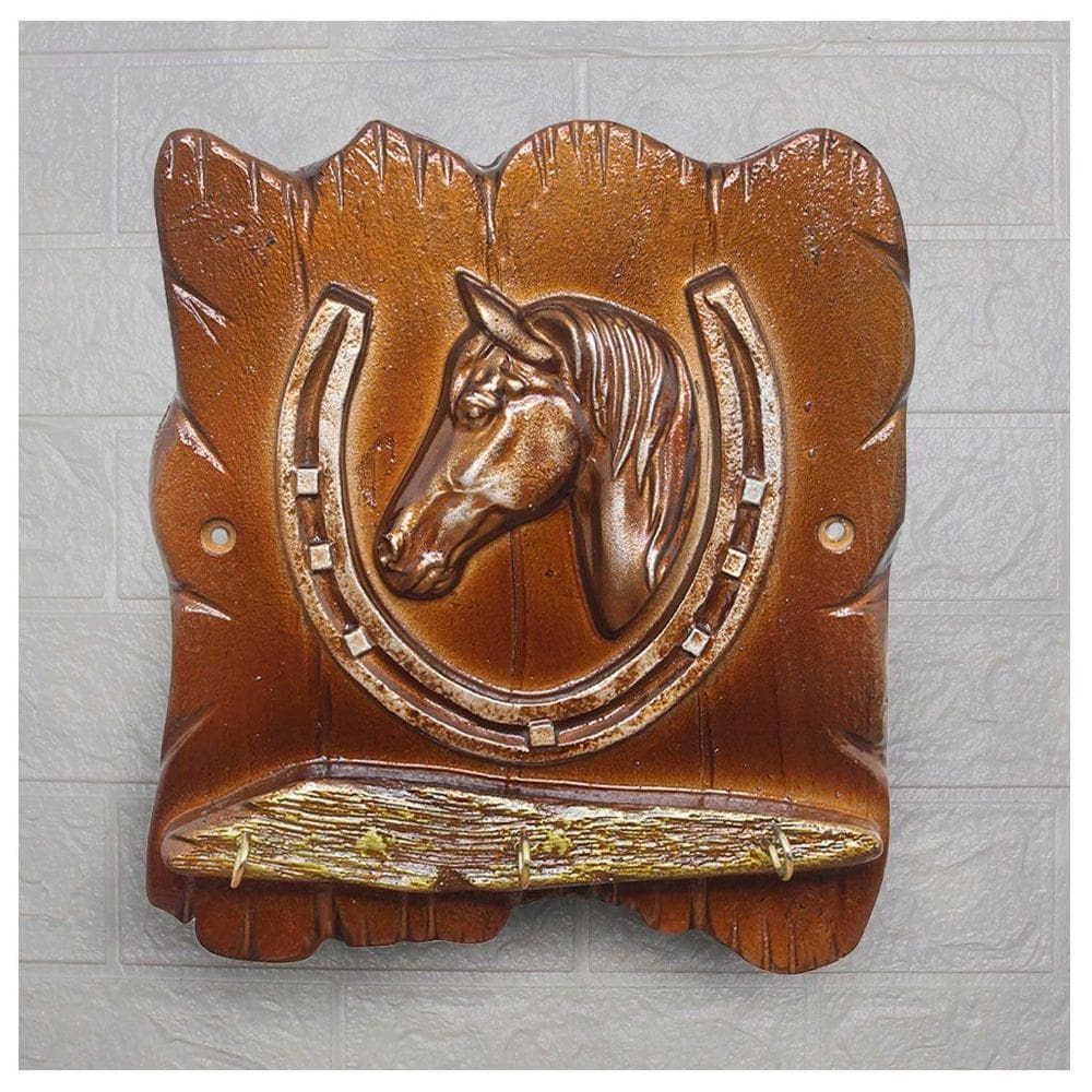 Porta Chaves Ferradura Cavalo  22,5cm