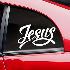 Adesivo De Carro Nome De Poder - Jesus