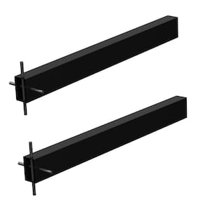 Suportes Pia Chumbar Bancada Mesa 40 Cm 2 Unidades - Preto