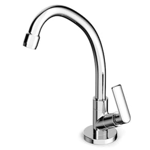 Torneira para Cozinha de Mesa Bica Alta Móvel com Arejador Smart Cromado