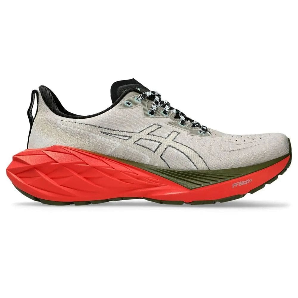 Tênis Asics Novablast 4 TR - Masculino - Cinza-Vermelho