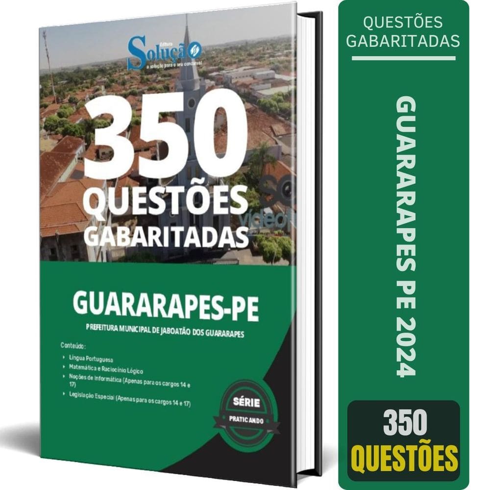 Caderno Questões Prefeitura Jaboatão Dos Guararapes Pe 2024