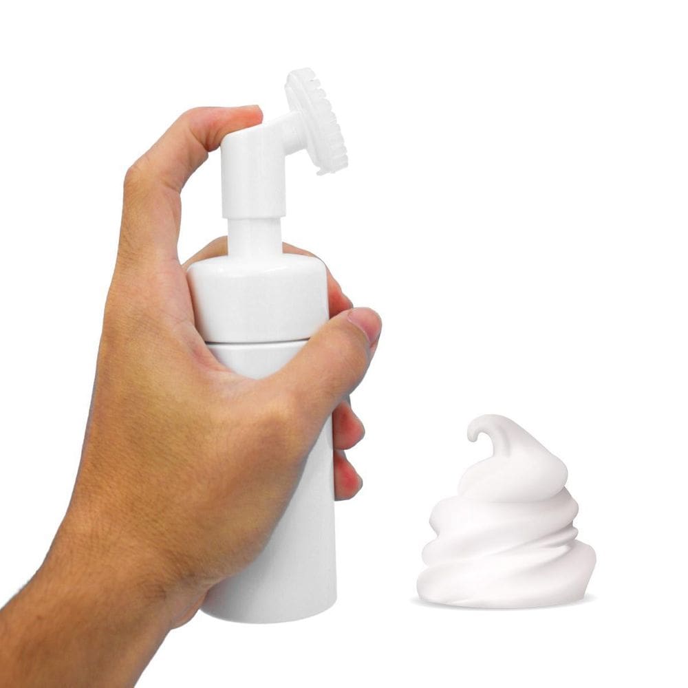 Frasco Pump Espuma - Escovinha Facial Massageadora