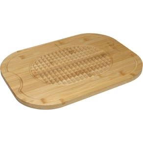 TÁBUA DE CORTE COM SULCO HOME&CO BAMBU 1x40x30cm NATURAL