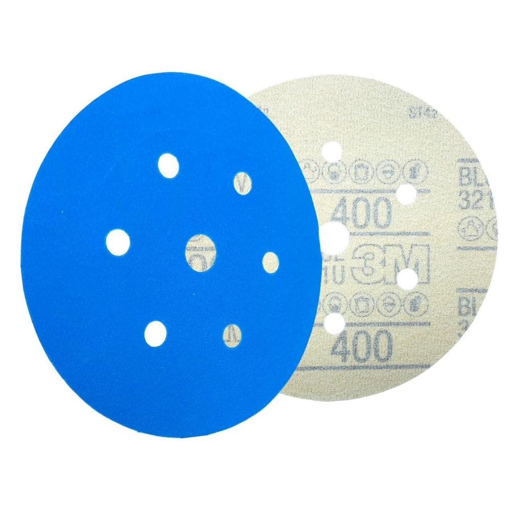 Disco Abrasivo 3M Hookit Blue 400 152Mm 7 Furos - Unidade