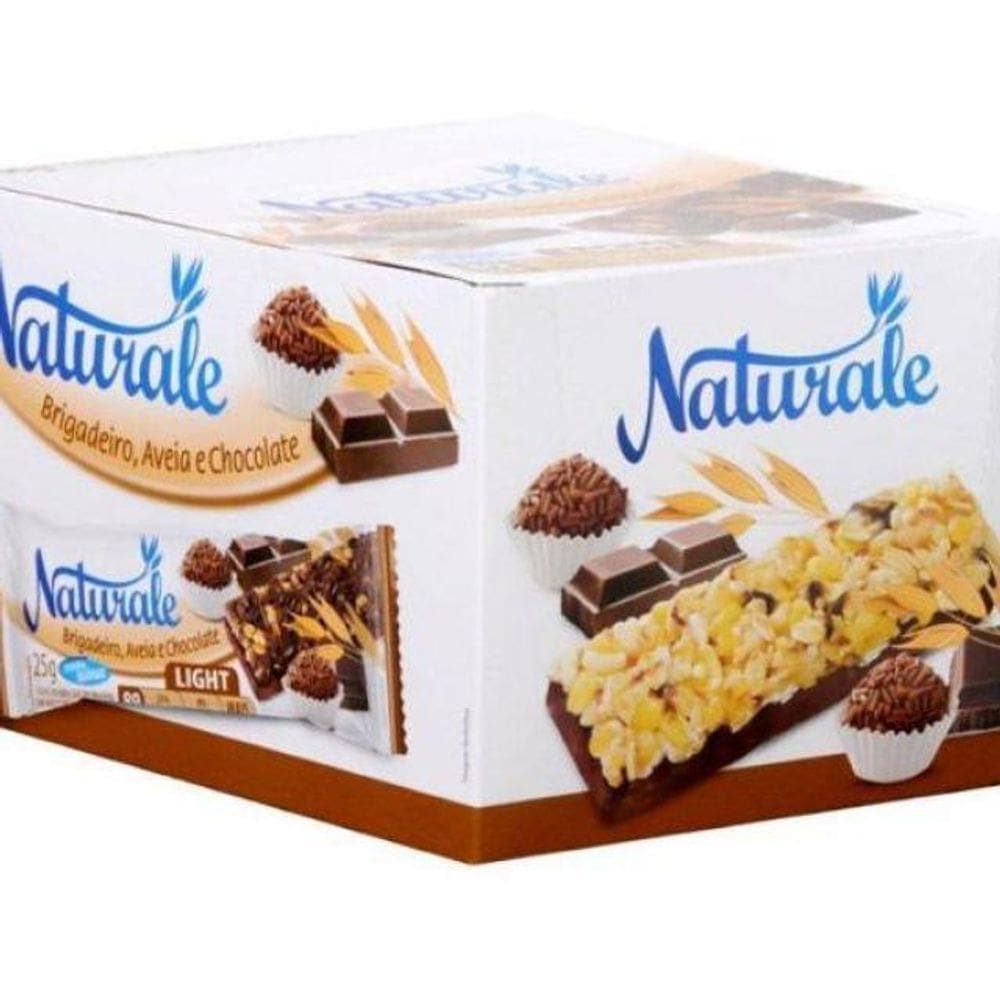 Barra De Cereal Brigadeiro Aveia Chocolate 24X25G Naturale