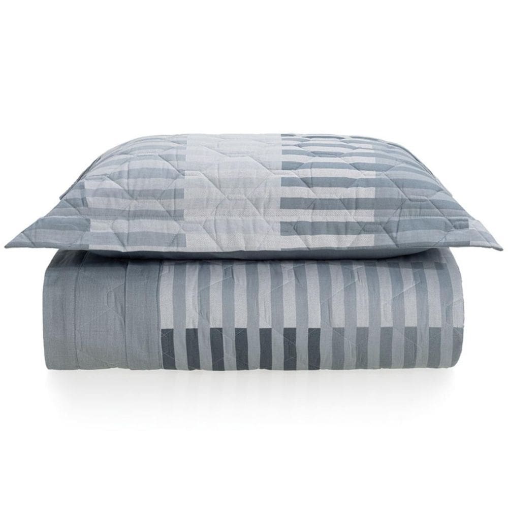 Kit Colcha Solteiro 160 Fios Karsten Julian Azul