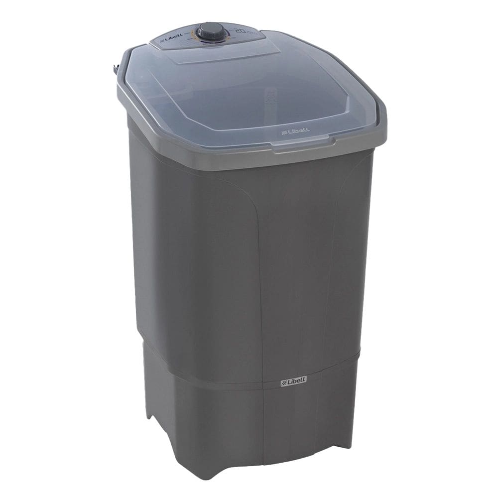 Tanquinho de Lavar Roupa Semi Automático Lavadora 20,5kg Libell 110v com Sistema de Turbilhonamento Cor Prata
