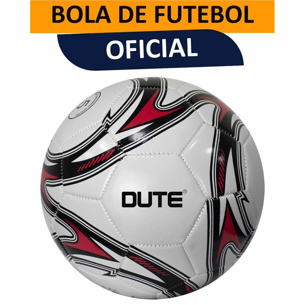 Bola de Futebol Tamanho Oficial Número 5 Costurada Couro Sintético Aleatório