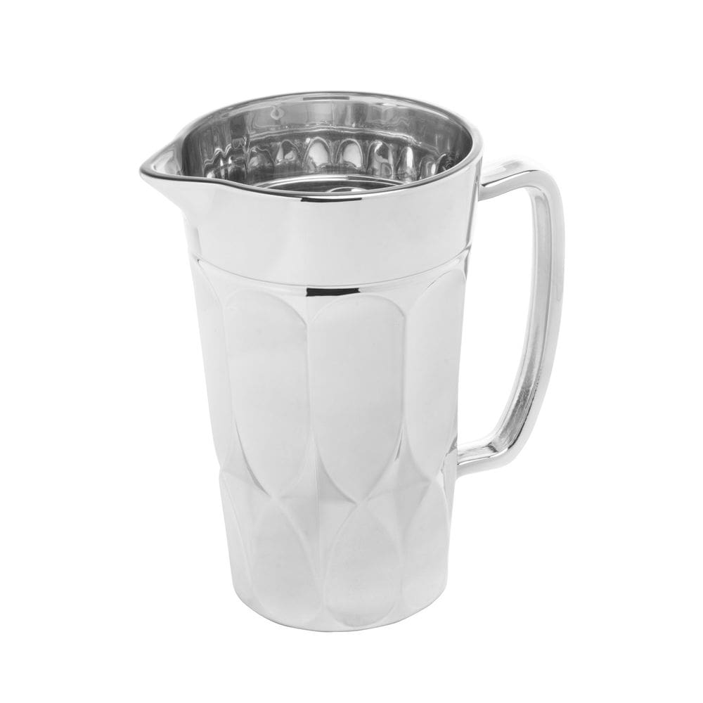 Jarra Vidro Curves Prateado Metalizado 1 Litro Bon Gourmet