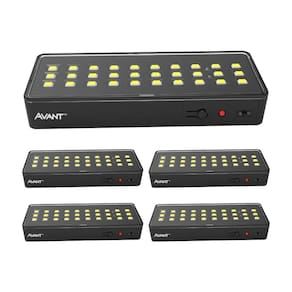 Luminária Emergência Led Barra Avant 1W 6000K Preta 5 Und