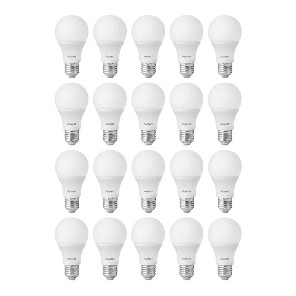 Lâmpada Led Avant 9W 4000k E27 Bivolt 20 Unidades