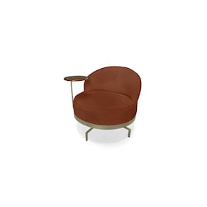 Poltrona Decorativa Giratória Namour Boucle 3303 - Montanaris Decor