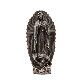 Decoração Escultura Nossa Senhora de Guadalupe Bronze Estátua Resina 23cm