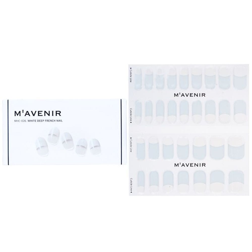 Adesivo de unhas Mavenir White Deep French Nail
