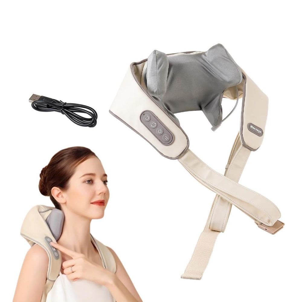 Massageador Multifuncional Com Usb Para Costas E Ombros -