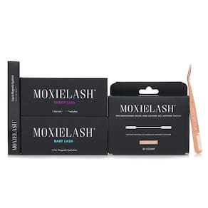 Conjunto de acessórios MoxieLash Luxe Bag com aplicador em ouro rosa
