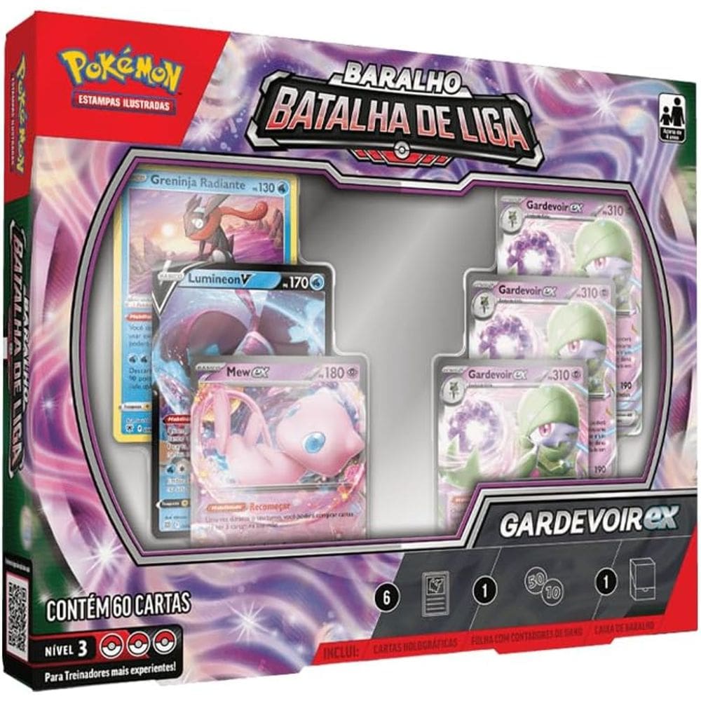 Jgs Brinq Carton - Pokemon Deck Batalha De Liga Gardevoir Ex