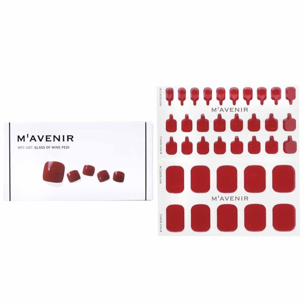 Adesivo de unhas Mavenir Glass Of Wine Pedi Red