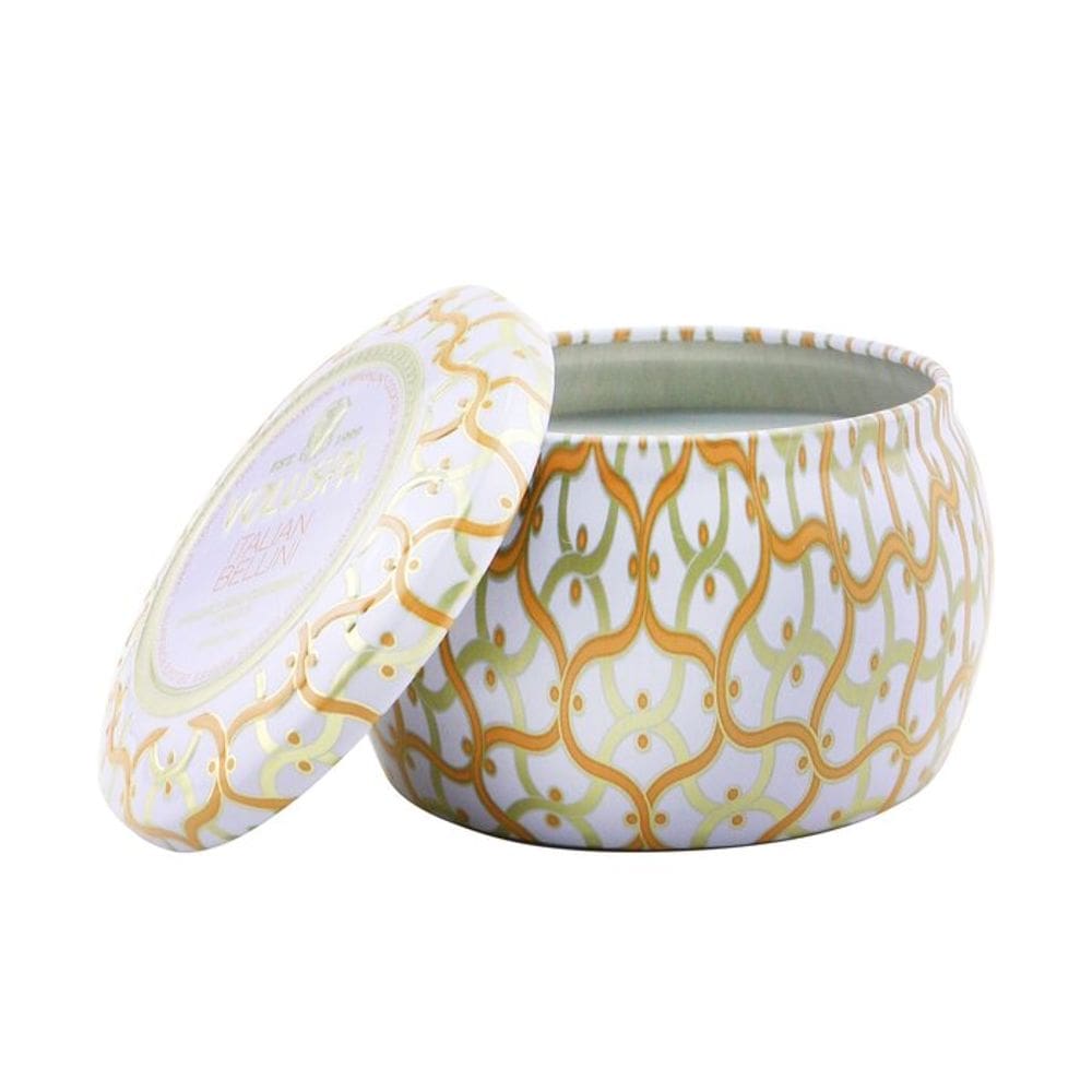 Vela Voluspa Italian Bellini Mini Tin 25h de tempo de queima