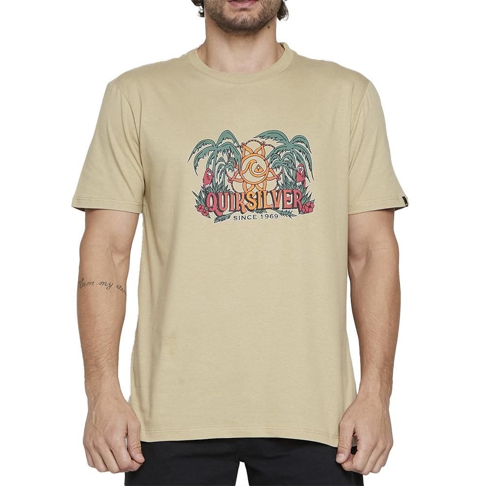 Camiseta Quiksilver Dala Jungle SM25 Masculina Caqui