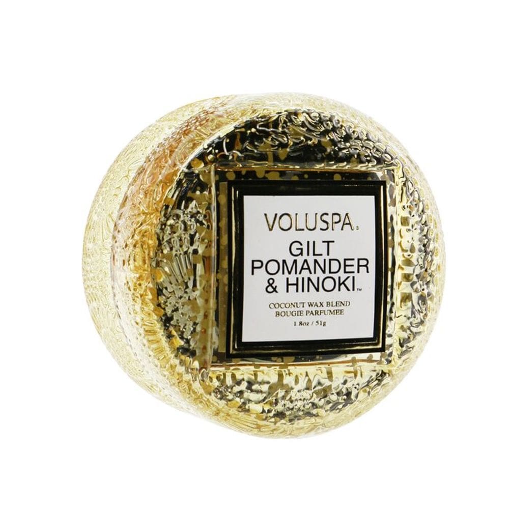 Vela Voluspa Macaron Gilt Pomander & Hinoki 15h Burn