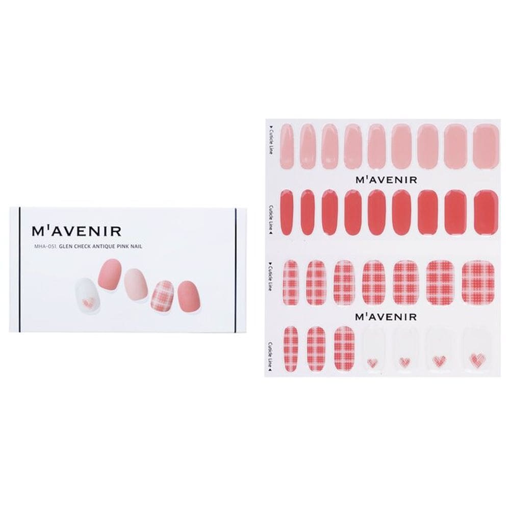 Adesivo para unhas Mavenir Glen Check Antique Pink
