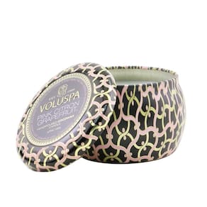 Vela Voluspa Pink Citron Grapefruit Mini Tin 25h Burn