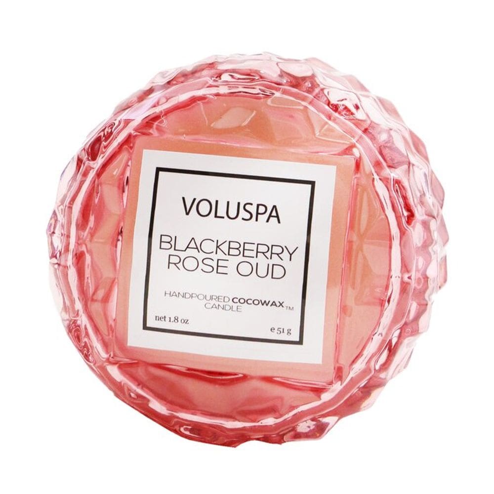 Vela Voluspa Macaron Blackberry Rose Oud 15h de tempo de queima
