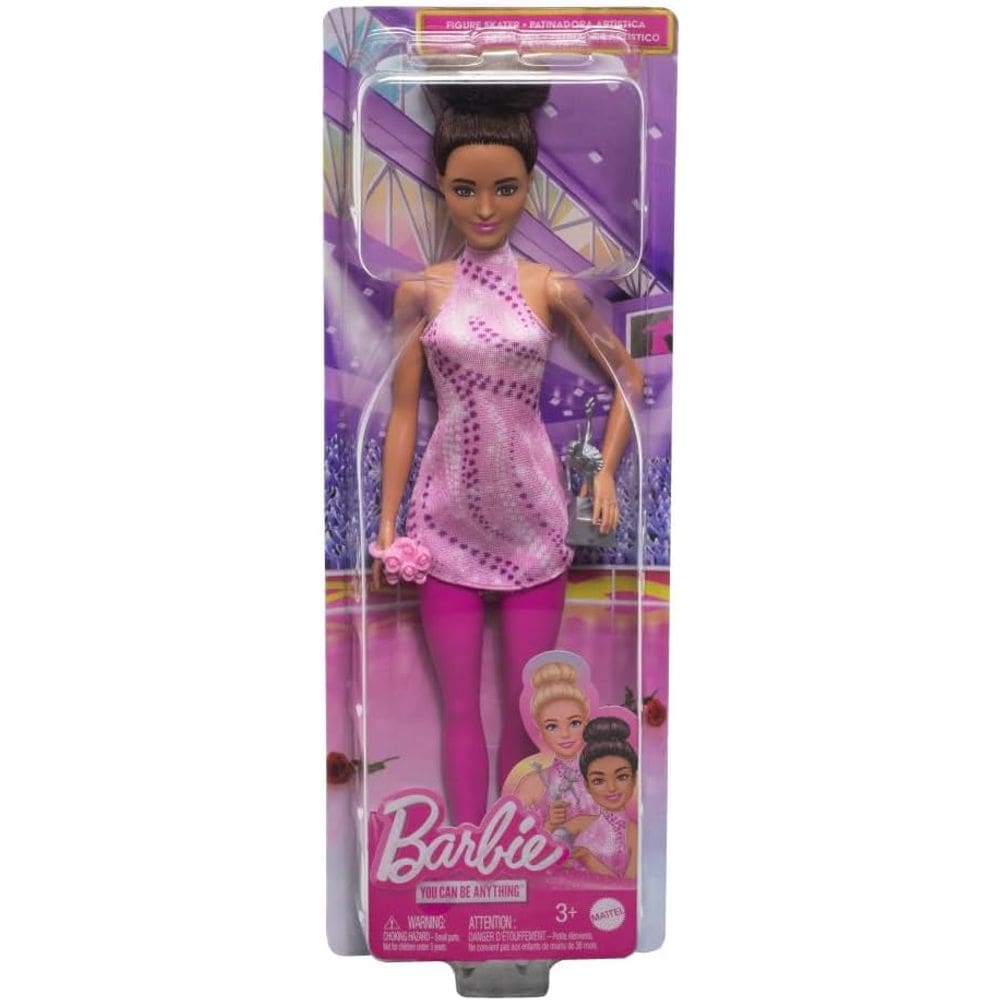 Barbie Profissões Boneca Patinadora Artística - Mattel