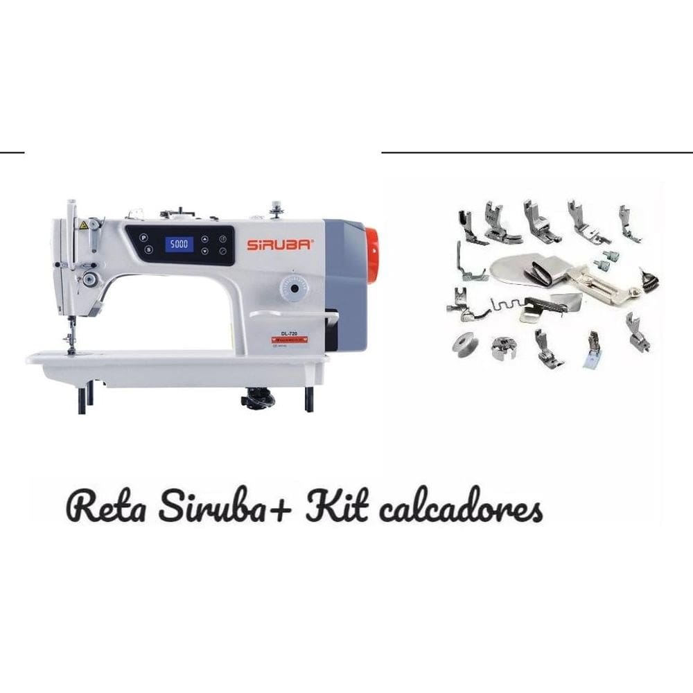 Reta Industrial Siruba completa220v + 18 Calcadores-220v