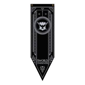 Bandeira Flâmula Brasão Casa Nights Watch Game Of Thrones