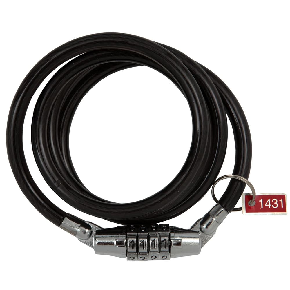 Cadeado Bicicleta moto Espiral Com Segredo 10mm X 1m Brasfort